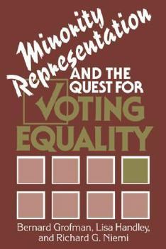 Paperback Minority Representation and the Quest for Voting Equality Book