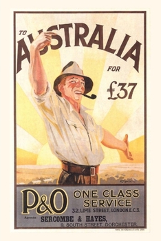 Paperback Vintage Journal Australia Travel Poster Book