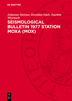 Hardcover Seismological Bulletin 1977 Station Moxa (Mox) [German] Book