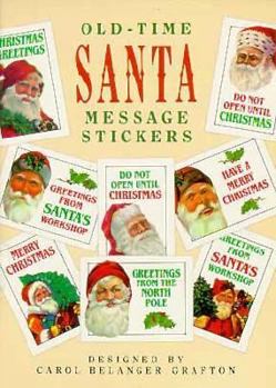 Paperback Old-Time Santa Message Stickers: 34 Pressure-Sensitive Designs Book