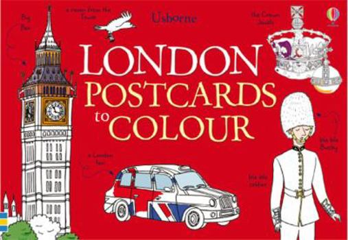 Cards London Postcards to Colour Book