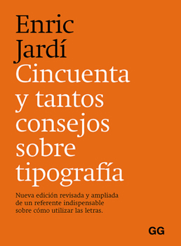 Hardcover Cincuenta Y Tantos Consejos Sobre Tipografía [Spanish] Book