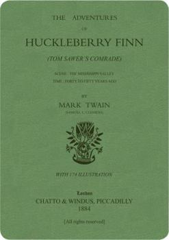 Paperback The Adventures of Huckleberry Finn: Green Lined Journal Book