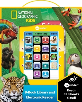 Hardcover National Geographic Kids: Me Reader 8-Book Library and Electronic Reader Sound Book Set [With Battery] Book