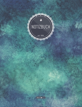ZMUDACE Notizbuch Blanko: in DIN A4 Softcover | "ZB074 Metall Vintage" |156 leere Seiten mit persönlichem Register + Seitenzahlen | Zeichenbuch, ... zum Selbstgestalten (German Edition)