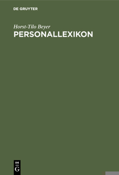 Hardcover Personallexikon [German] Book