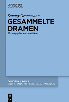Hardcover Gesammelte Dramen (Conditio Judaica) (German Edition) [German] Book