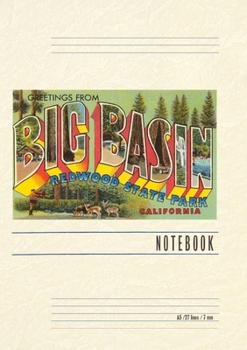 Paperback Vintage Lined Notebook Greetings from Big Basin, California Book