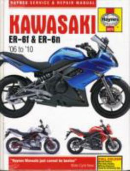 Hardcover Kawasaki Er-6f and Er-6n Service and Repair Manual Book