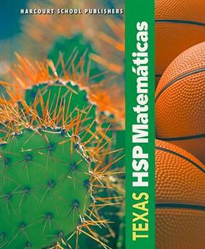 Hardcover Harcourt School Publishers Spanish Math Texas: Student Edition Grade 3 2009 [Spanish] Book