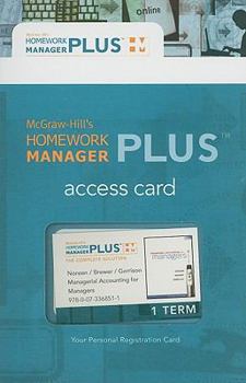 Printed Access Code Managerial Accounting for Managers Book