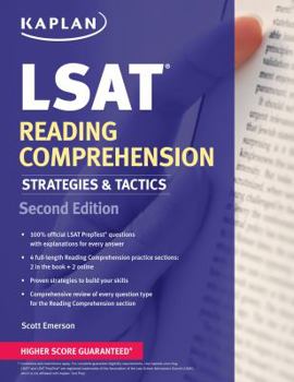 Paperback Kaplan LSAT Reading Comprehension Strategies & Tactics Book