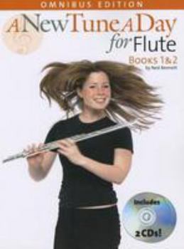 Paperback A New Tune a Day for Flute: Books 1 & 2 [With 2 CD's and Pull-Out Fingering Chart for Flute] Book