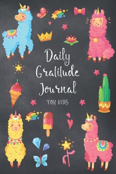 Paperback Daily Gratitude journalfor Kids: Magic Rainbow Cartoon - Happiness Writing Notebook - 100 Days Grateful Journal - Thankful Thoughts Gratitude Journal Book