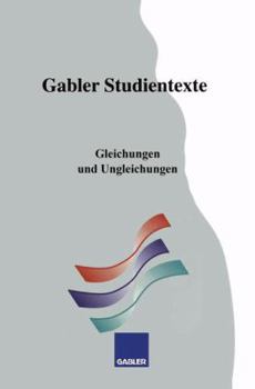 Paperback Gleichungen Und Ungleichungen [German] Book
