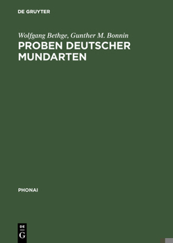 Hardcover Proben deutscher Mundarten [German] Book