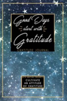 Gratitude Journal With Writing Prompts: Good Days Start With Gratitude: Inspirational and Affirmation Notebook for Meditation, Wellness, and Recovery: ... and Recovery for Women: Blue Purple Stars