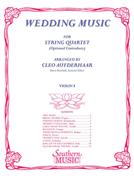 Paperback Wedding Music: Violin 1 Part Book