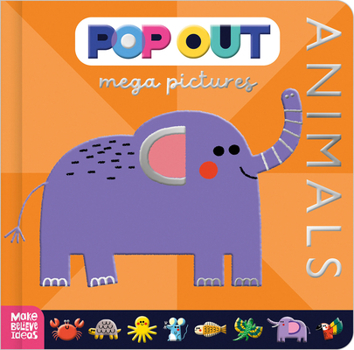 Board book Pop Out Mega Pictures Animals Book