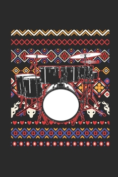Paperback Ugly Christmas - Drums: Dotted Bullet Grid Notebook - Journal for Ugly Christmas Gift And New Year Gift Idea Book