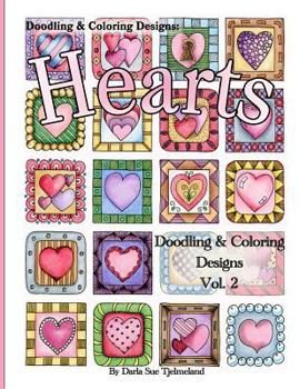 Paperback Doodling & Coloring Designs: Hearts Book