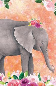 Paperback Journal Notebook for Animal Lovers Baby Elephant in Flowers: 162 Lined and Numbered Pages with Index Blank Journal for Journaling, Writing, Planning a Book