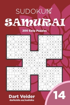 Paperback Sudoku Samurai - 200 Easy Puzzles 9x9 (Volume 14) Book