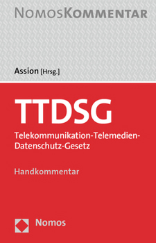 Hardcover Ttdsg: Telekommunikation-Telemedien-Datenschutz-Gesetz [German] Book