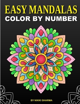 Paperback Easy Mandalas Color by Number: Coloring Book for Kids Ages 4-8 Book