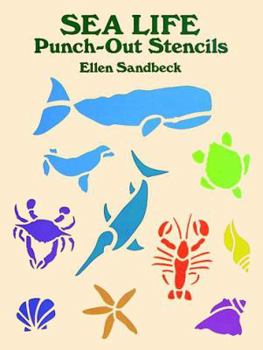 Paperback Sea Life Punch-Out Stencils Book
