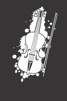 Paperback Notebook: Violin Teacher Dot Grid 6x9 120 Pages Book