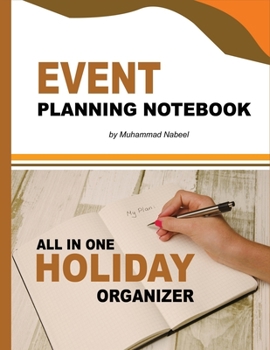 Paperback Event Planning Notebook - All in one Holiday Organizer: Blank Recipe Journal, Guest Book, To Do List, Memory Book, Shopping Notebook, Decoration, Cook Book