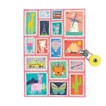 Diary Hello from Around the World Locked Diary Book