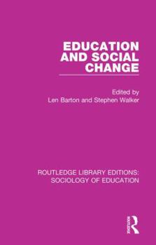 Paperback Education and Social Change Book