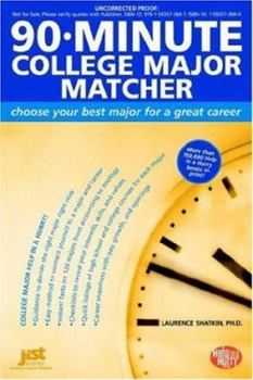 Paperback 90-Minute College Major Matcher: Choose Your Best Major for a Great Career Book