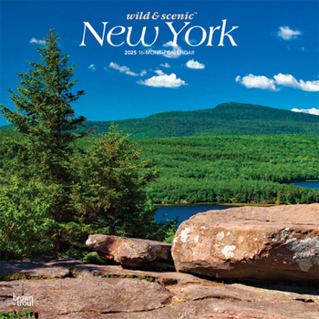 Calendar New York Wild & Scenic 2025 12 X 24 Inch Monthly Square Wall Calendar Plastic-Free Book