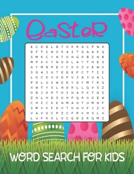 Paperback Easter Word Search For Kids: Fun Easter Activity Book for Kids Ages 4-8 with Solutions Book