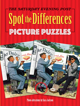 Paperback The Saturday Evening Post Spot the Differences Picture Puzzles Book