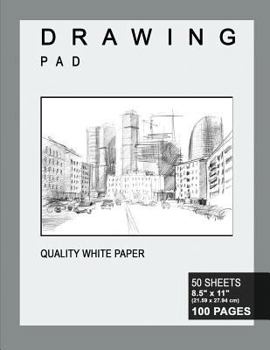 Drawing Pad : 8. 5 X 11 , Personalized Drawing Sketchbook, 100 Pages, Durable Soft Cover, Premium Paper-[Professional Binding]