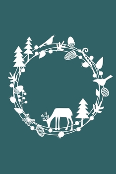 Notes: A Blank Isometric Graph Paper Notebook with Forest Deer Circle Cover Art