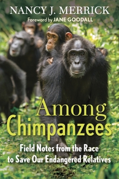 Paperback Among Chimpanzees: Field Notes from the Race to Save Our Endangered Relatives Book
