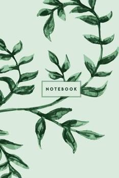 Notebook: Tropical Leaf Journal - College Ruled Tropical Floral Notebook - Composition Notebook With 120 Pages and Colorful Gree