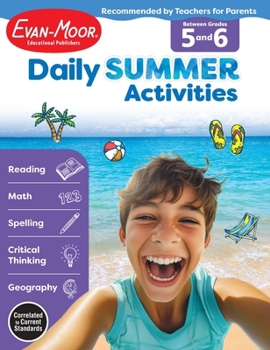 Paperback Daily Summer Activities: Between 5th Grade and 6th Grade, Grade 5 - 6 Workbook Book