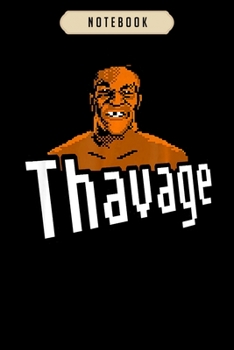 Notebook: 8 bit thavage casual wear funny thupreme boxing lisp  journal|6x9(100 pages)Blank Lined Journal For kids, student, school, women, girls, boys, men, birthday gifts|Boxer gifts Notebook