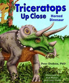 Library Binding Triceratops Up Close: Horned Dinosaur Book