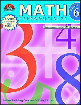 Paperback Math Reproducibles - Grade 6 Book