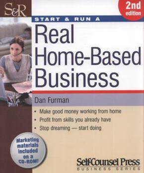 Paperback Start & Run a Real Home-Based Business [With CDROM] Book