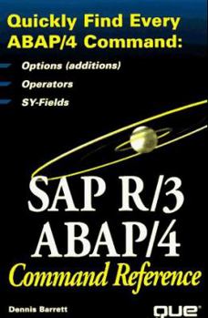 Paperback SAP R/3 ABAP/4 Command Reference Book