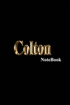 Colton Notebook: Name Monogram 9 x 6 Blank, lined writing Journal/Notebook diary, and notes