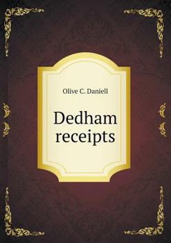 Paperback Dedham receipts Book